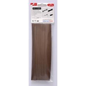 Hellermann tyton guaina termorestringente marrone fino a 3:1 in sacchetti 308-31214