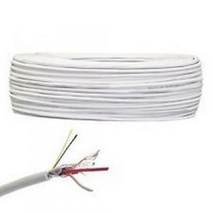 100mt cavo allarme 2x0,50+4x0,22 pvc bianco c4 cca ax22054022