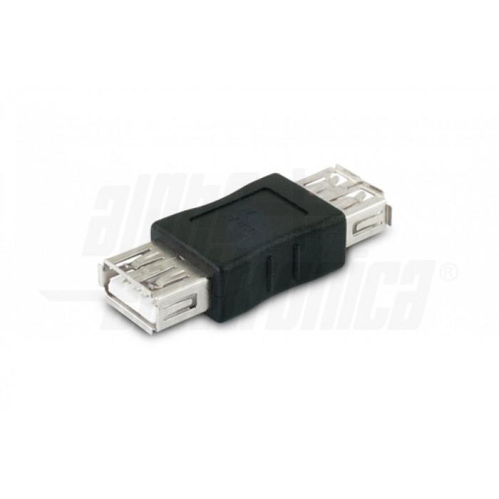 Adattatore USB Alpha Elettronica USB-A/USB-A nero - 64-526 01