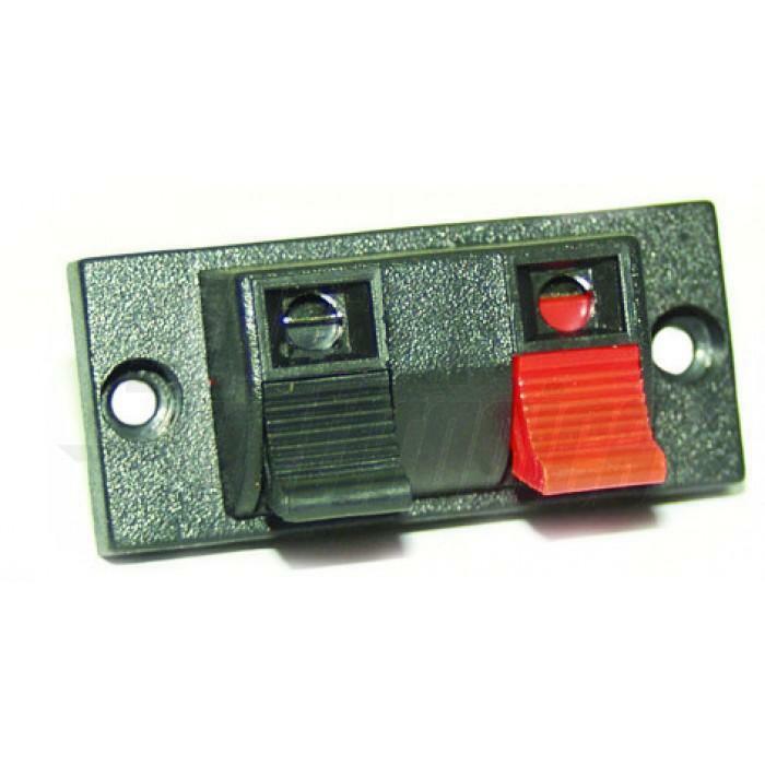 Morsetto da pannello per altoparlante Alpha Elettronica in ABS nero - 36-7 01