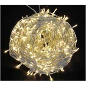 Giocoplast luci natalizie 500 led colore luce bianco/caldo cavo trasparente per esterno 14313194