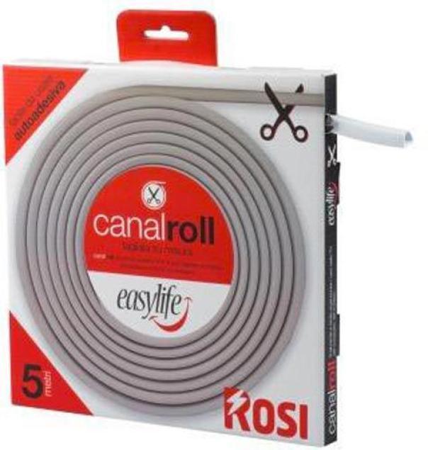 rosi rosi materiale elettrico canalina adesiva bianca confezione 5mt 71501-a - foto 1