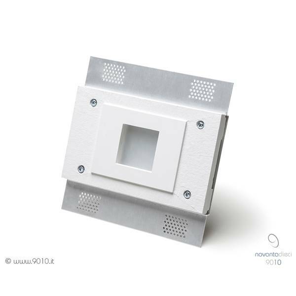 belfiore belfiore faretto ultra piatto a incasso in gesso bianco 16w luce calda novantadieci 9010 4193d004.l79.ct - foto 3