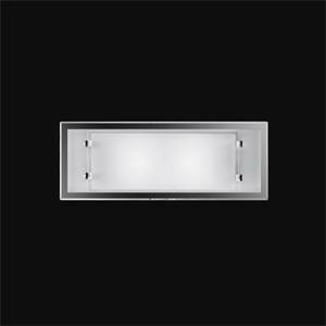 Applique in vetro colore bianco attacco e27 2x40w 5745b