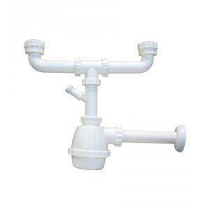Idro-bric sifone moplen 2 vie senza piletta attacco lavandino 11/4 smk-s0004