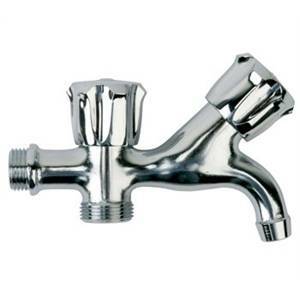 Idro-bric rubinetto da cucina 2 maniglie attacco lavatrice/lavastoviglie smk-k0253 b