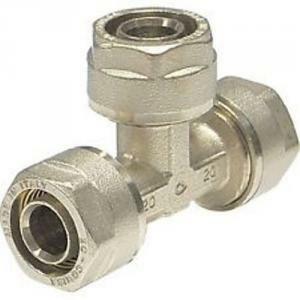 Idro-bric raccordo t a stringere con inserto fisso n1706 22
