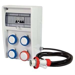 Quadro elettrico distribuzione asc ulisse presa 3 x 2p+t 16a per cantieri 74323